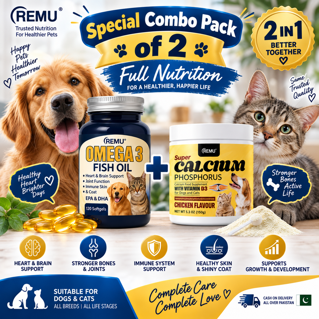 Omega 3 Fish Oil supplements for cats & dogs