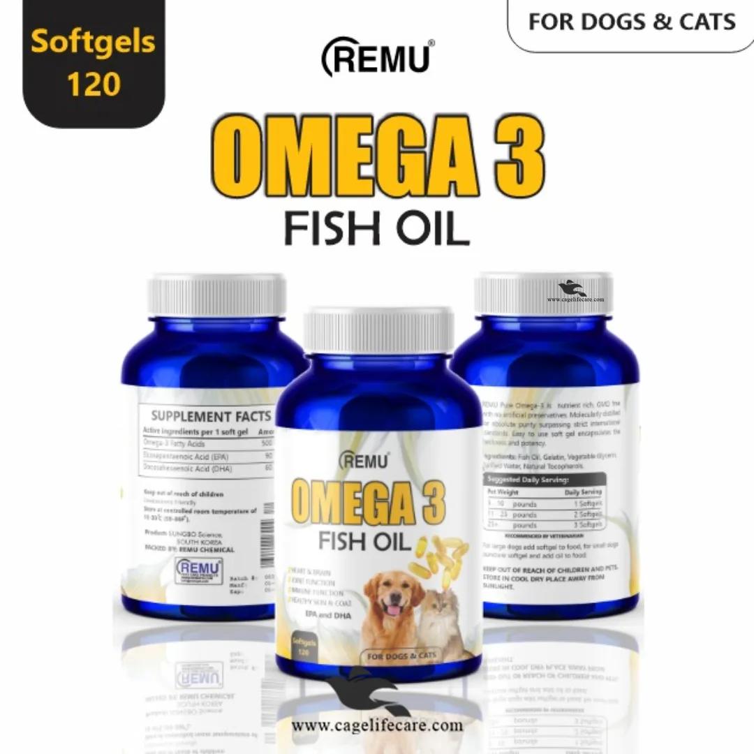 Omega 3 Fish Oil supplements for cats & dogs