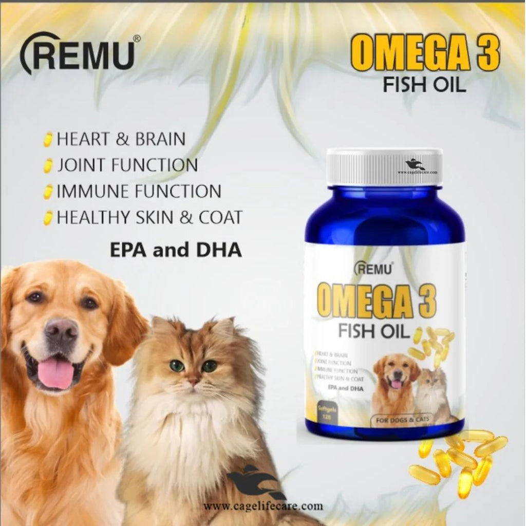 Omega 3 Fish Oil supplements for cats & dogs