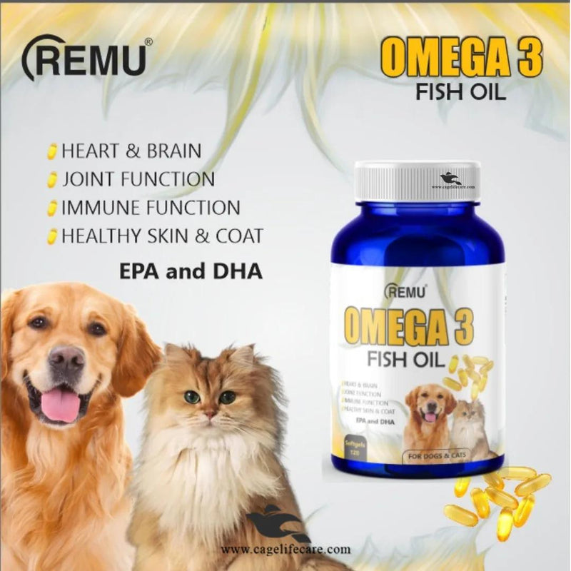 Omega 3 Fish Oil supplements for cats & dogs
