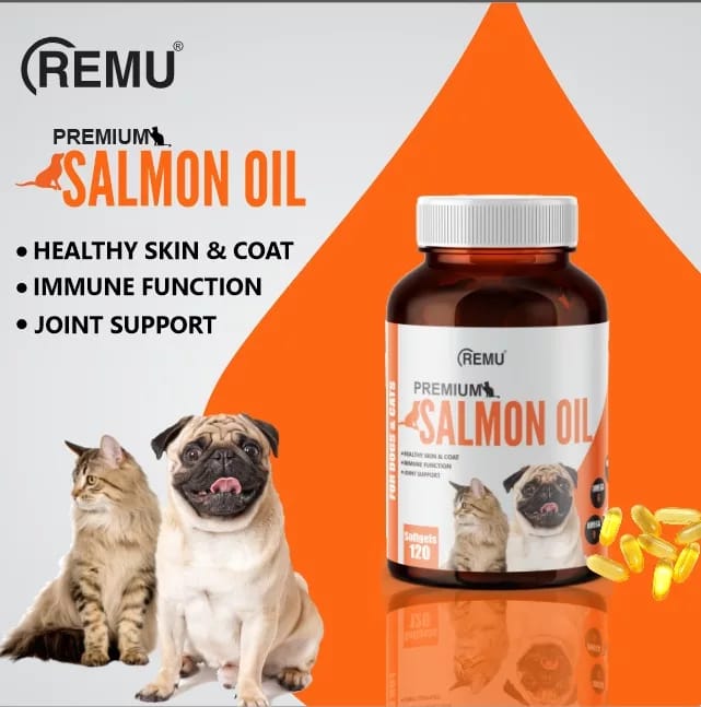 Remu Salmon Oil Supplements For cats & dogs