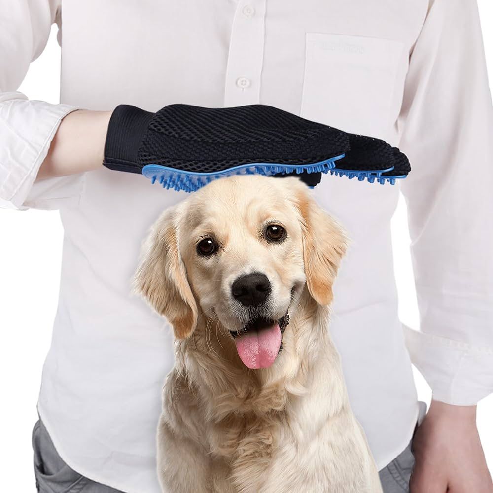 Five Finger Deshedding Glove For cats & dogs
