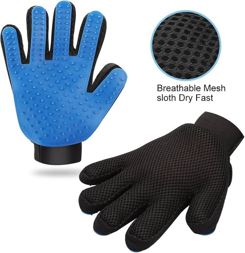 Five Finger Deshedding Glove For cats & dogs