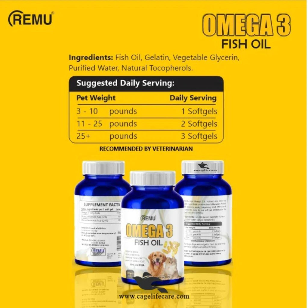 Omega 3 Fish Oil supplements for cats & dogs